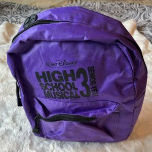 Disney High School Musical 3 Senior Year Purple Mini Backpack Y2K Rare